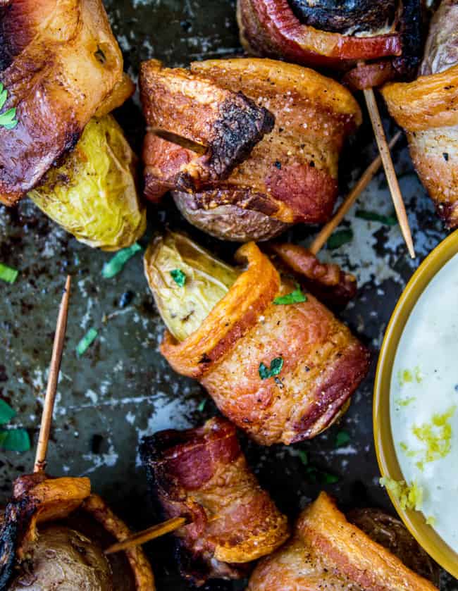 Bacon Wrapped Potatoes from The Food Charlatan