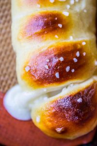 Mozzarella-Stuffed Soft Pretzels from The Food Charlatan