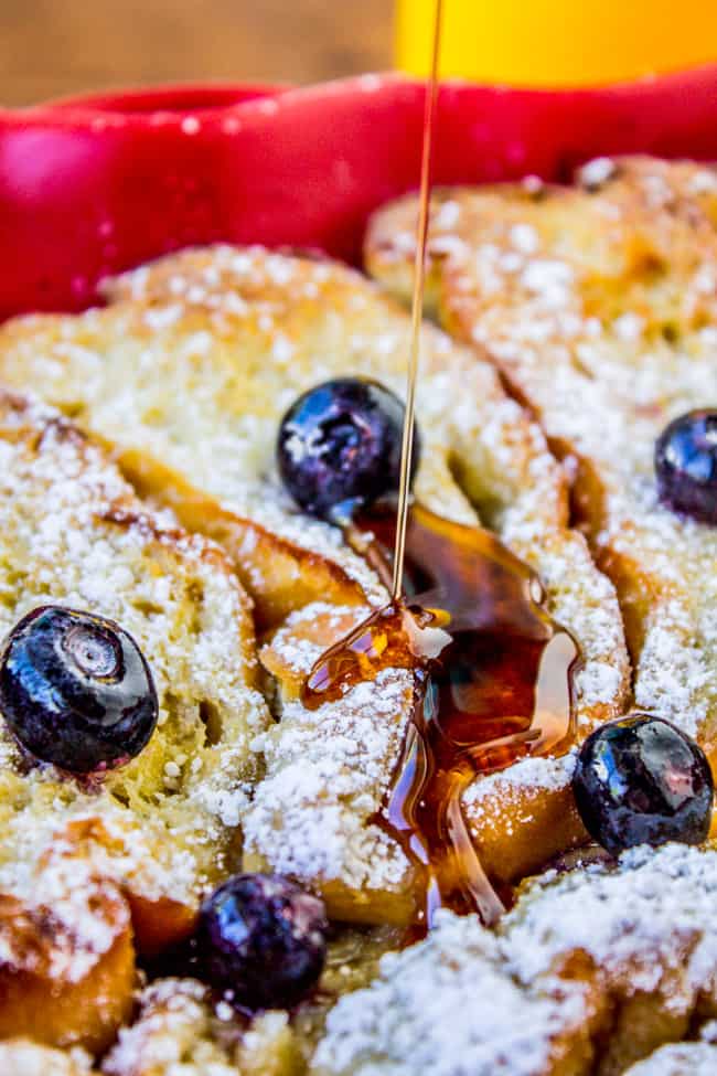 Overnight Blueberry French Toast Casserole from The Food Charlatan