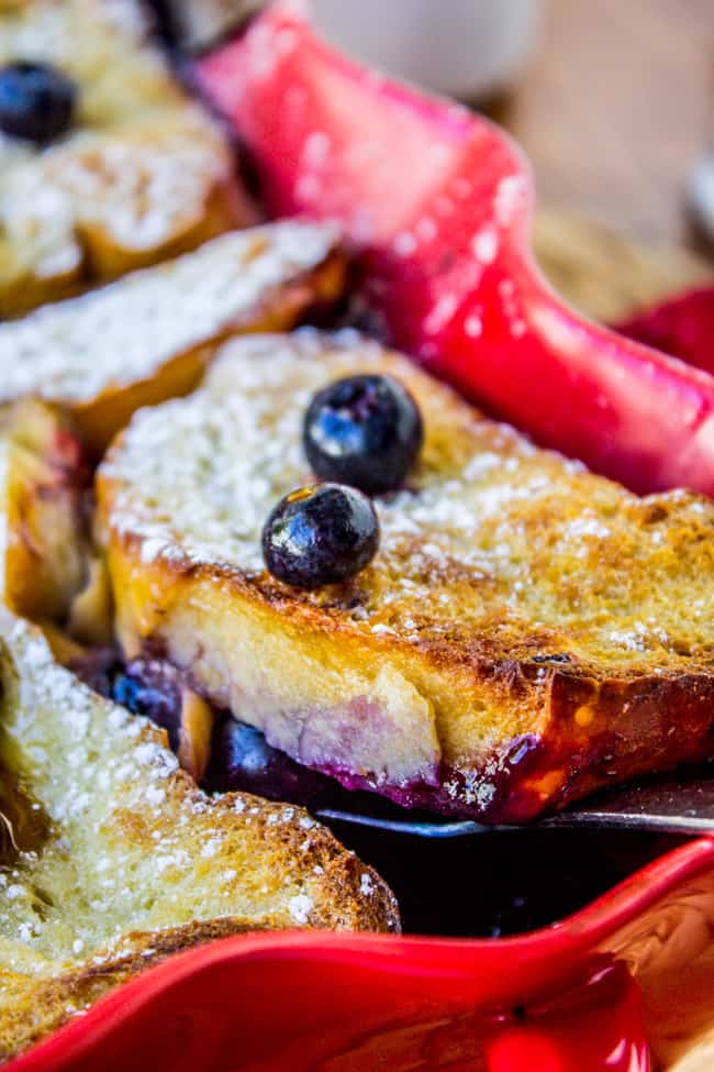 Overnight Blueberry French Toast Casserole from The Food Charlatan