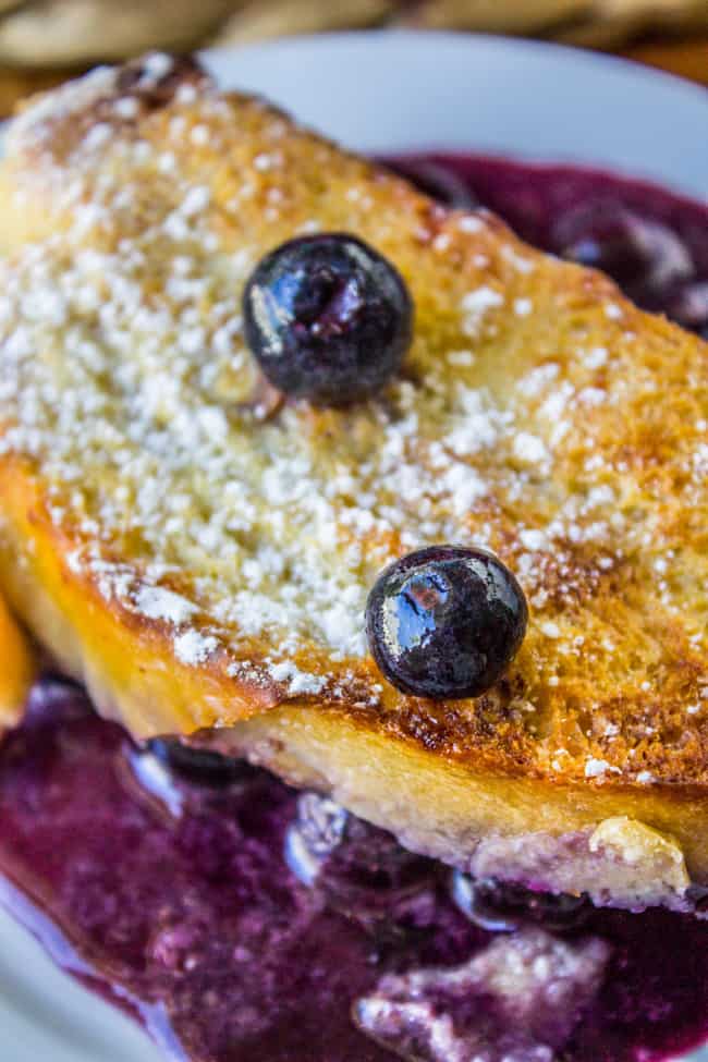 Overnight Blueberry French Toast Casserole from The Food Charlatan