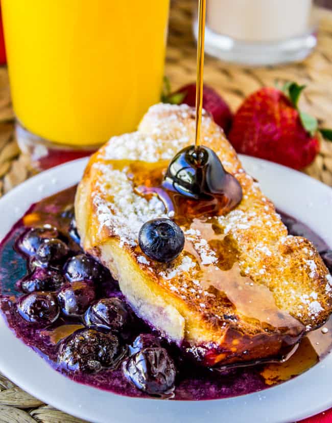 Overnight Blueberry French Toast Casserole from The Food Charlatan