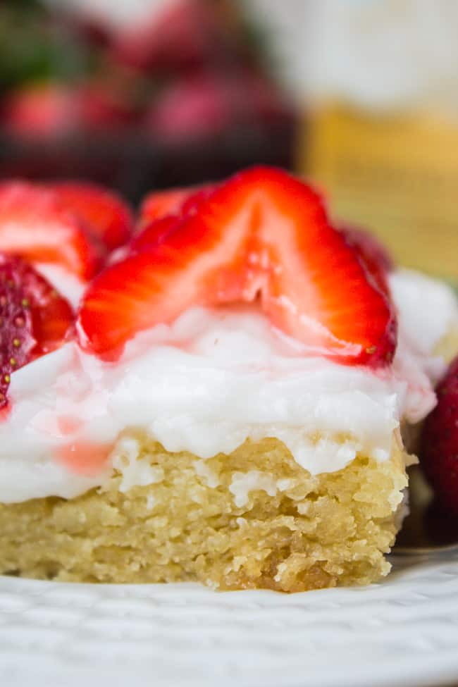 Coconut Almond Sheet Cake from The Food Charlatan