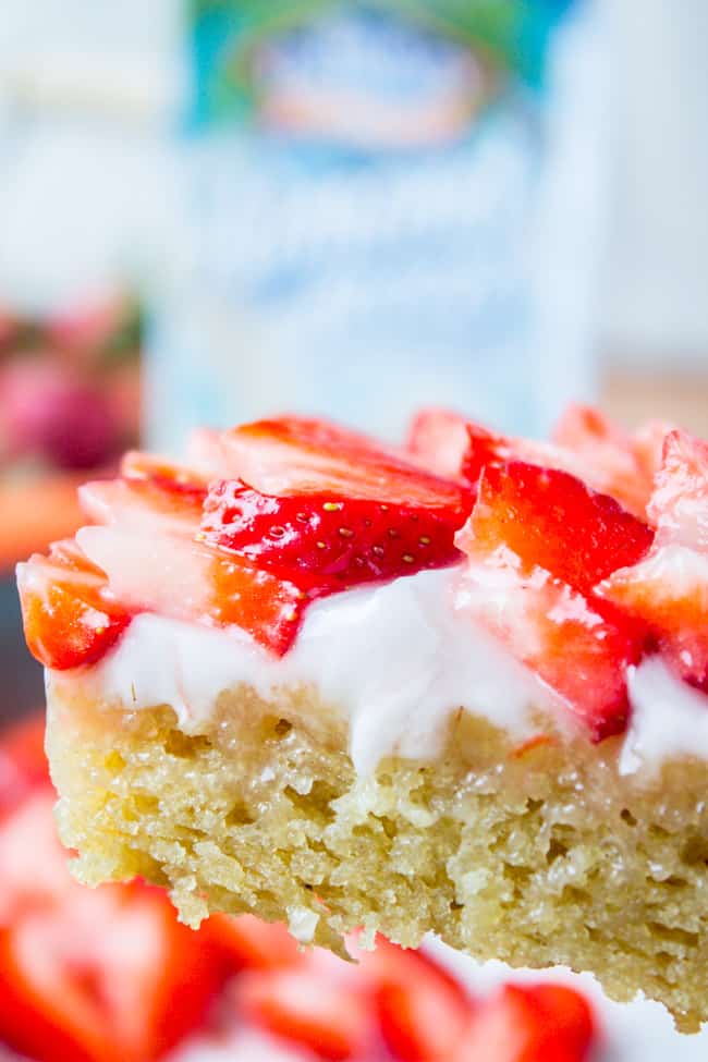 Coconut Almond Sheet Cake from The Food Charlatan