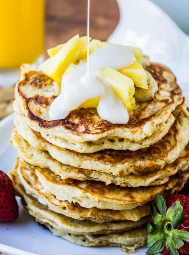 Banana Macadamia Pancakes from The Food Charlatan