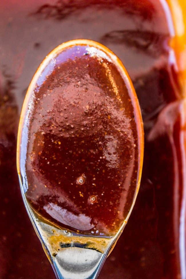 Close up of jdawgs sauce cooked