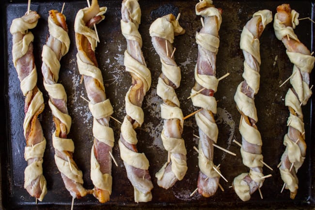 Puffy Bacon Twists (with BBQ Ranch Sauce) from The Food Charlatan