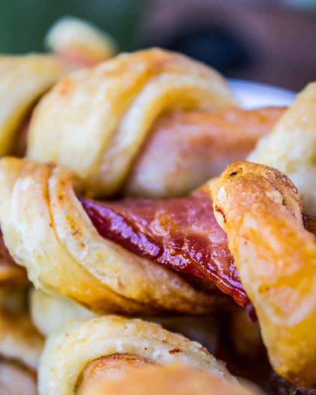 Puffy Bacon Twists (with BBQ Ranch Sauce) from The Food Charlatan