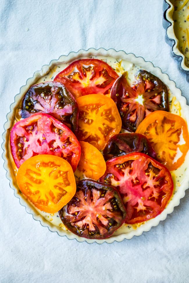 Tomato Tart with Blue Cheese from The Food Charlatan