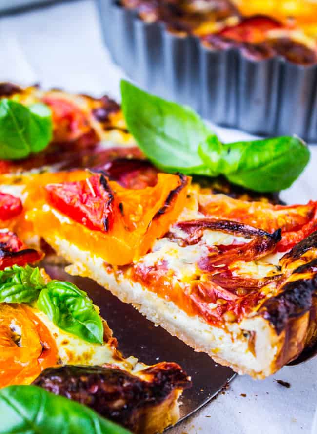 Tomato Tart with Blue Cheese from The Food Charlatan