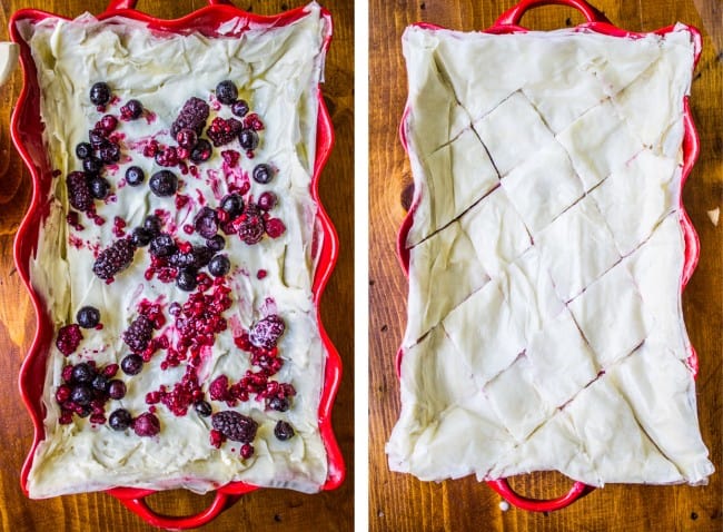 Berry Cheesecake Baklava from The Food Charlatan