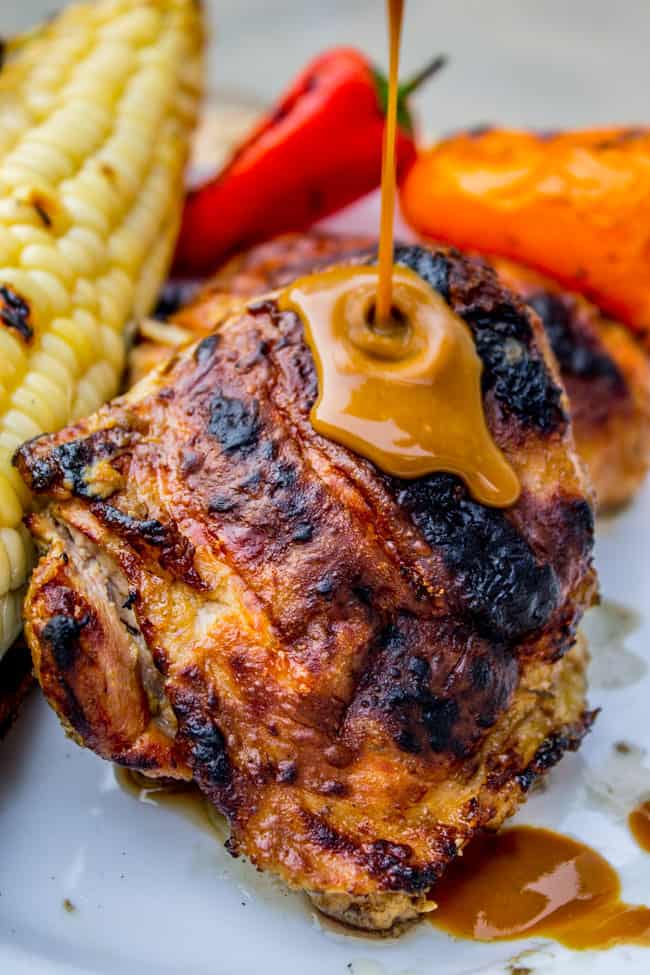 Slow Grilled Mustard Chicken from The Food Charlatan
