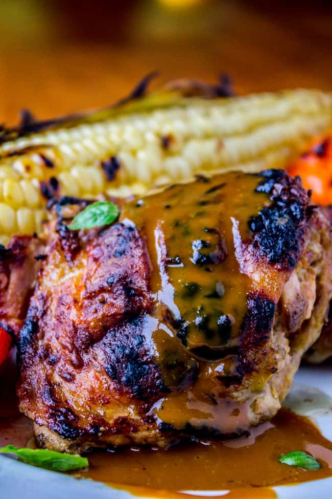 Slow Grilled Mustard Chicken from The Food Charlatan