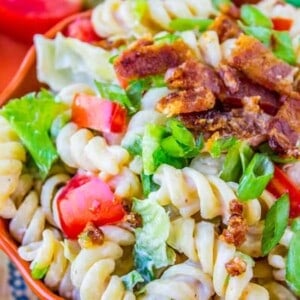 Easy BLT Pasta Salad from The Food Charlatan