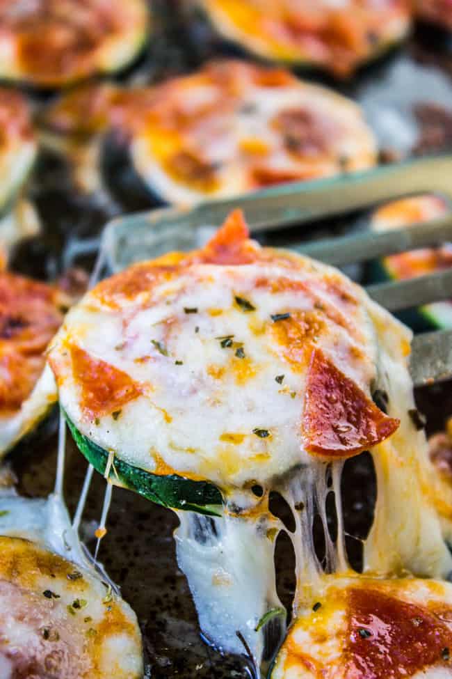 Zucchini Pizza Bites from The Food Charlatan