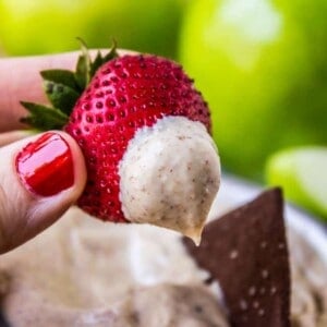 2-Ingredient Sugar-Free Fruit Dip from The Food Charlatan