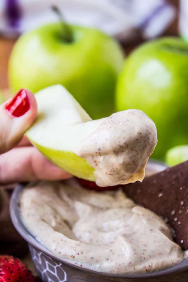 2-Ingredient Sugar-Free Fruit Dip from The Food Charlatan