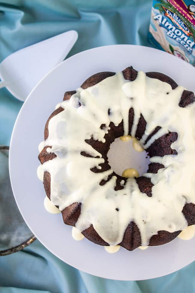 Chocolate Cake with Coconut Custard from The Food Charlatan