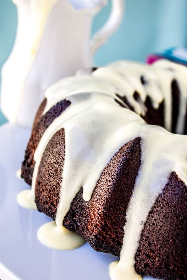 Chocolate Cake with Coconut Custard from The Food Charlatan