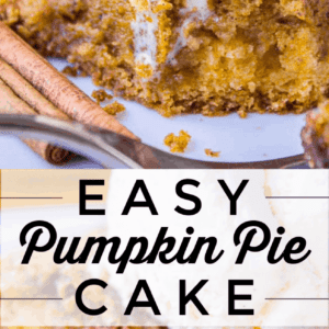 pumpkin pie with with ice cream melting down the side
