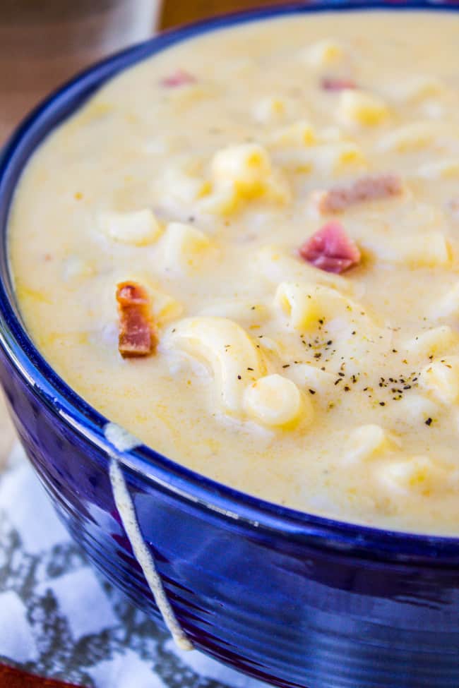 Ham Mac and Cheese Soup from The Food Charlatan