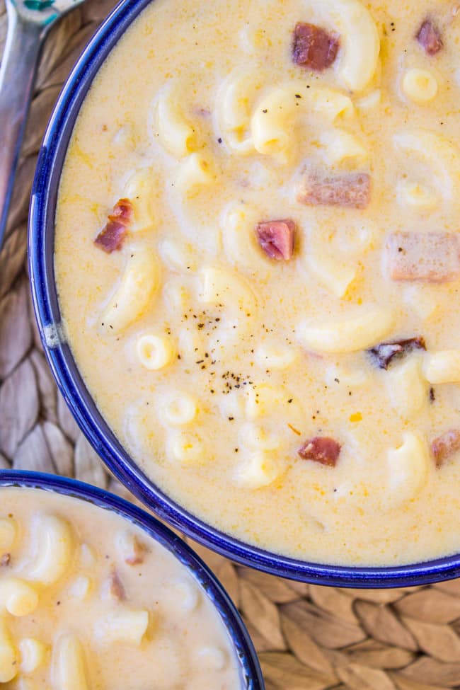 Ham Mac and Cheese Soup from The Food Charlatan