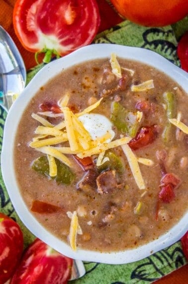 Cowboy Pinto Bean Soup from The Food Charlatan