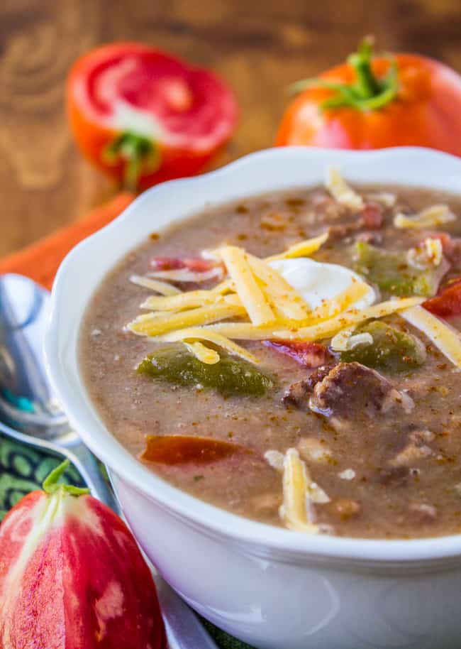 Cowboy Pinto Bean Soup from The Food Charlatan