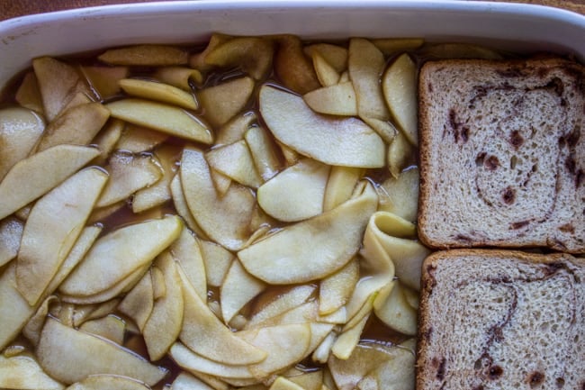 Caramel Apple Upside Down French Toast Bake from The Food Charlatan