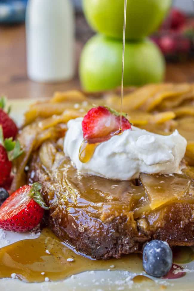 Caramel Apple Upside Down French Toast Bake from The Food Charlatan