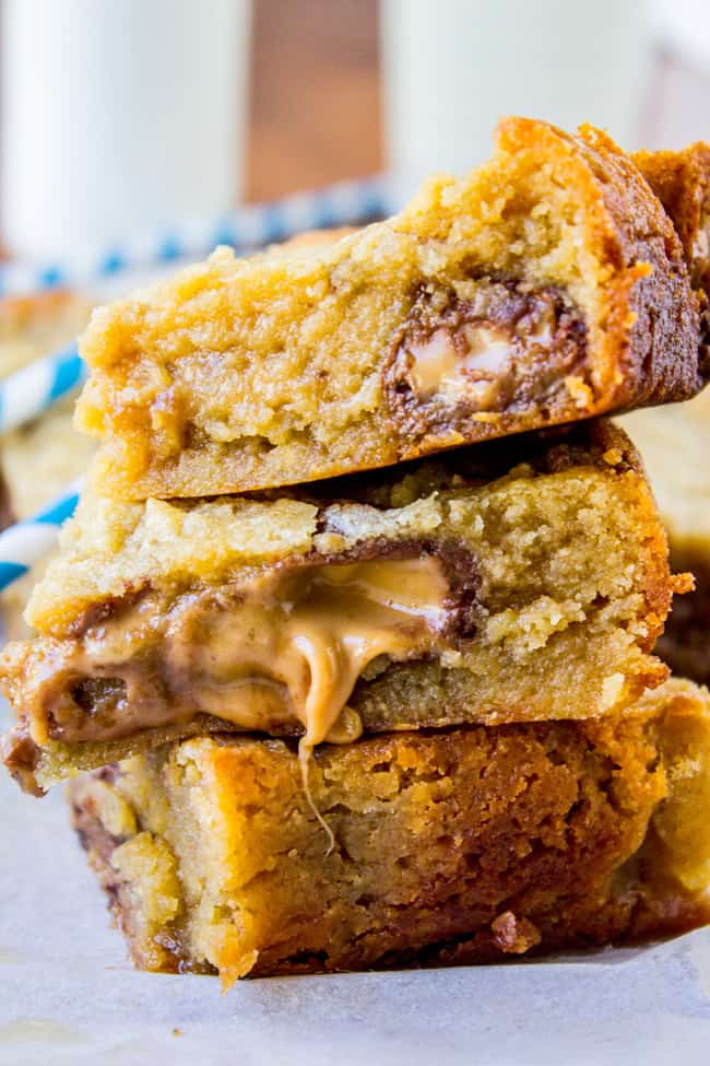 Caramely Almond Butter Bars from The Food Charlatan