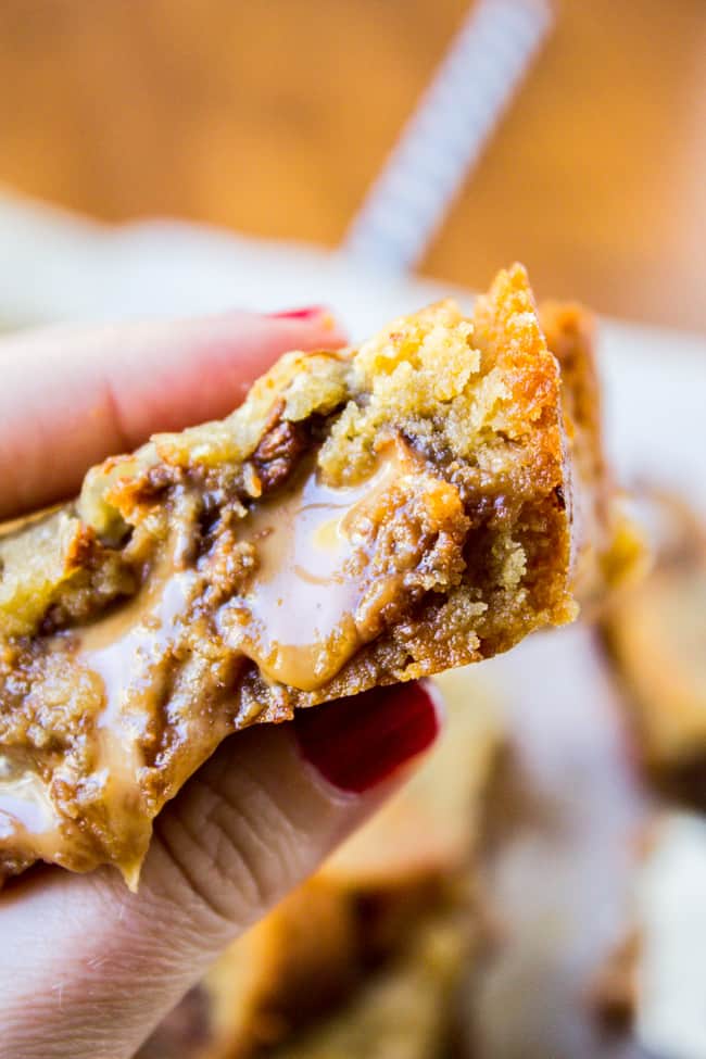 Caramely Almond Butter Bars from The Food Charlatan