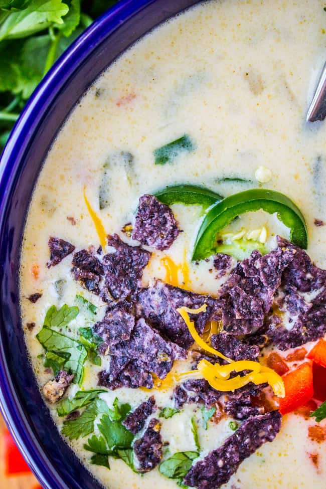 Easy Queso Dip Potato Soup