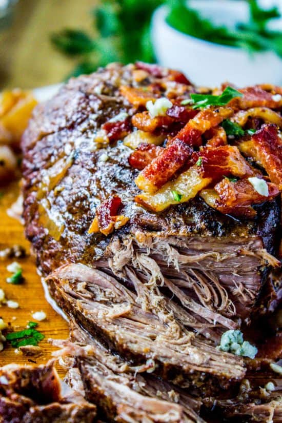 Bacon Blue Cheese Brisket (Slow Cooker!) The Food Charlatan