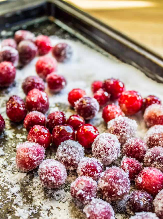 The Easiest Sugared Cranberries Ever from The Food Charlatan