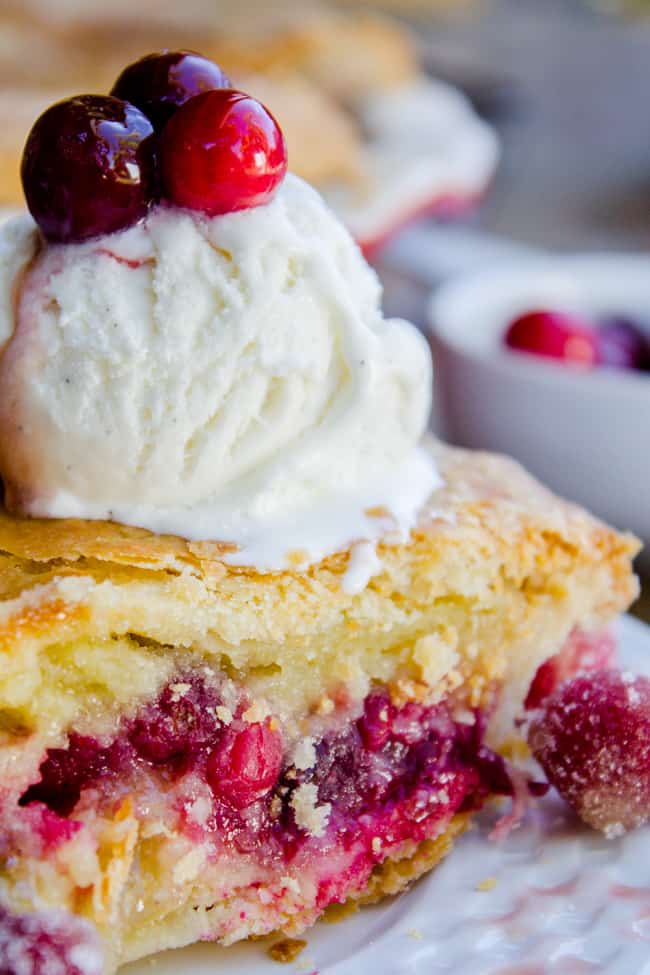 How to make custard pie with cranberries