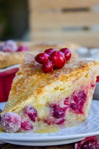 Cranberry Custard Pie from The Food Charlatan