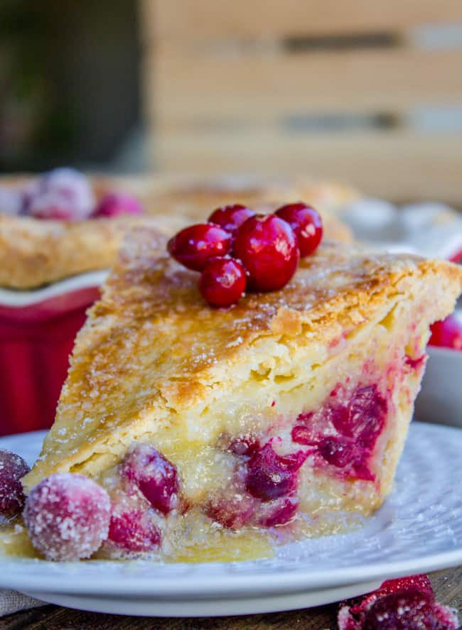 Cranberry Custard Pie from The Food Charlatan