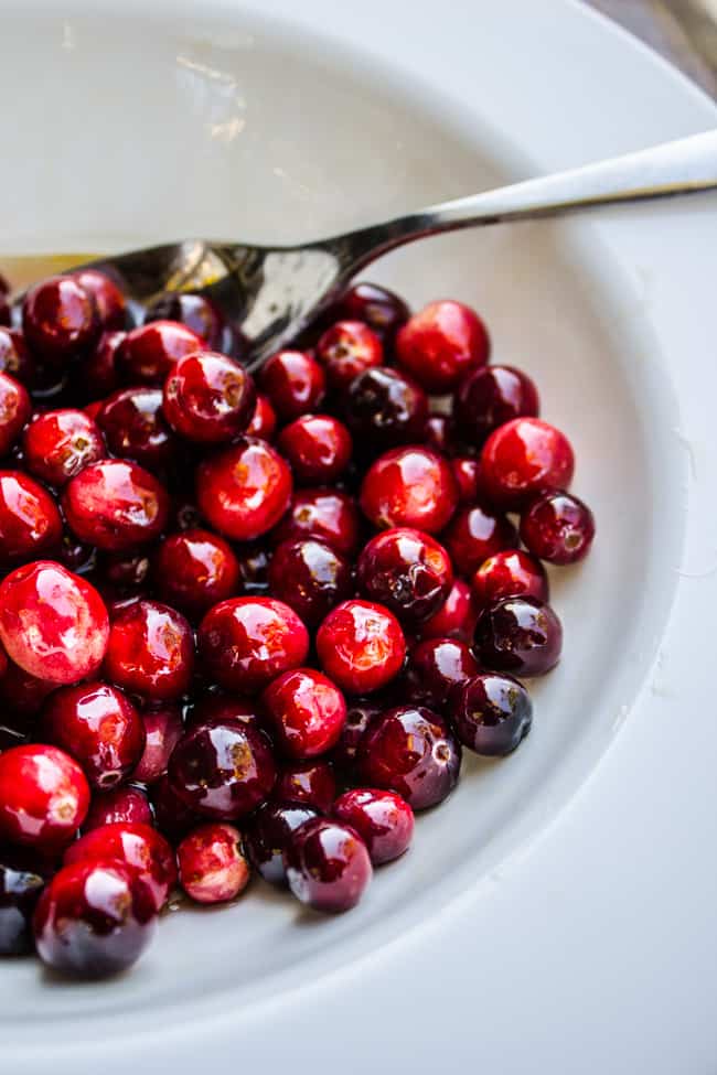 The Easiest Sugared Cranberries Ever from The Food Charlatan