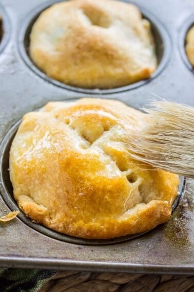 Mini Chicken Pot Pies (Quick and Easy!) from The Food Charlatan