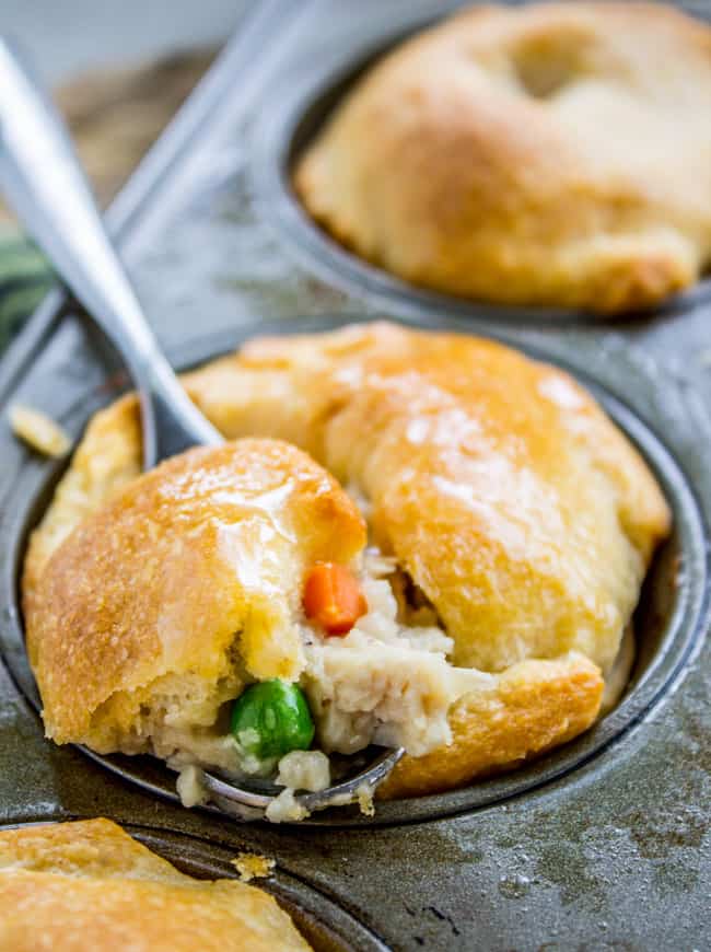 Chicken Pot Pie Casserole with Crescent Roll Dough - Bowl Me Over