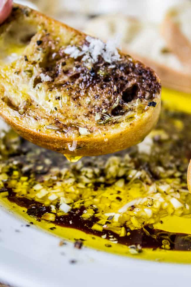 Restaurant-Style Olive Oil and Balsamic Bread Dip from The Food Charlatan