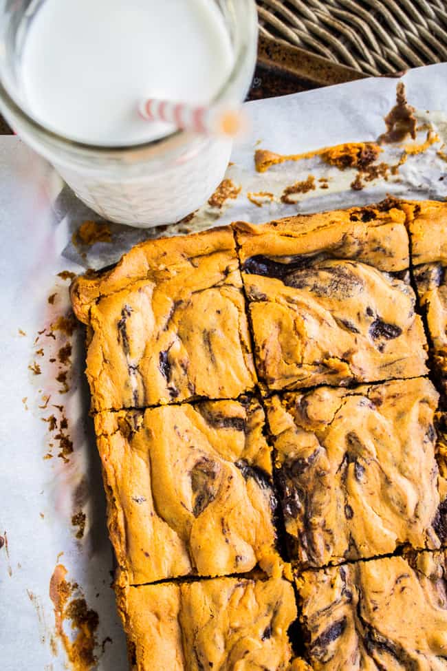 Pumpkin Cream Cheese Swirl Brownies from The Food Charlatan