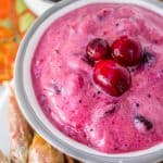 2 Ingredient Creamy Cranberry Sauce from The Food Charlatan