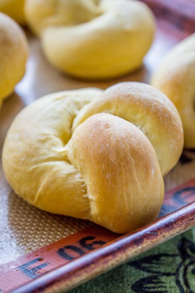 Buttery Sweet Potato Rolls from The Food Charlatan