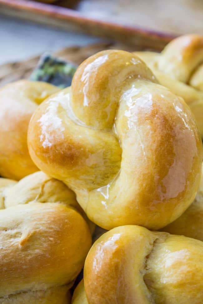 Buttery Sweet Potato Rolls from The Food Charlatan