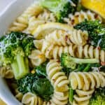20 Minute Lemon Broccoli Pasta Skillet from The Food Charlatan