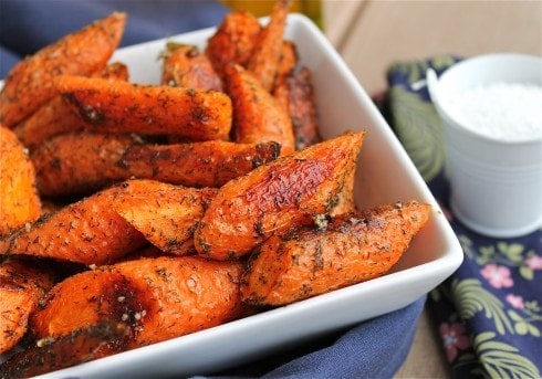 Roasted Carrots with Dill from The Food Charlatan