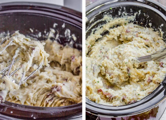 Slow Cooker Buttermilk Mashed Potatoes from The Food Charlatan