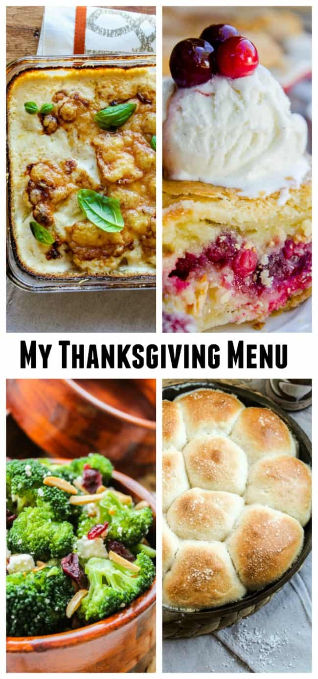 Thanksgiving Menu ideas from The Food Charlatan